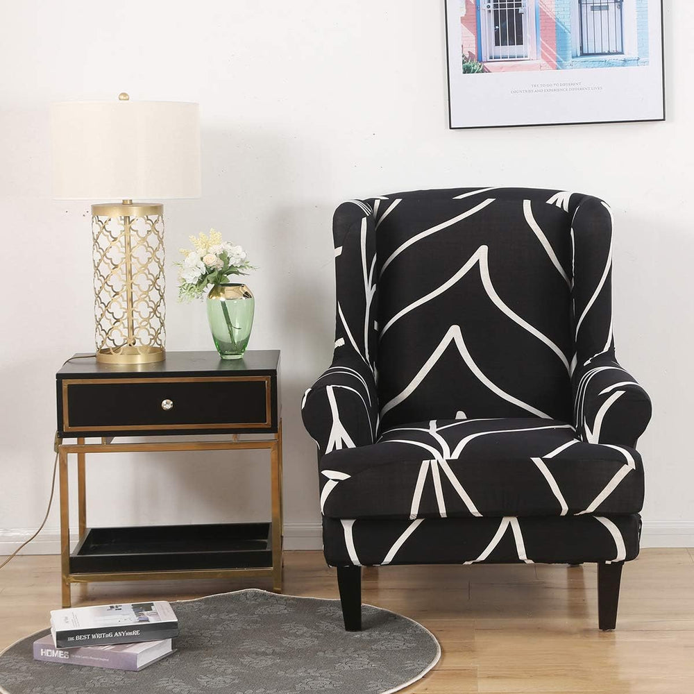 GULI Wingback Chair Cover 2-Piece, Wing Chair Covers Armchair Chair Slipcover...