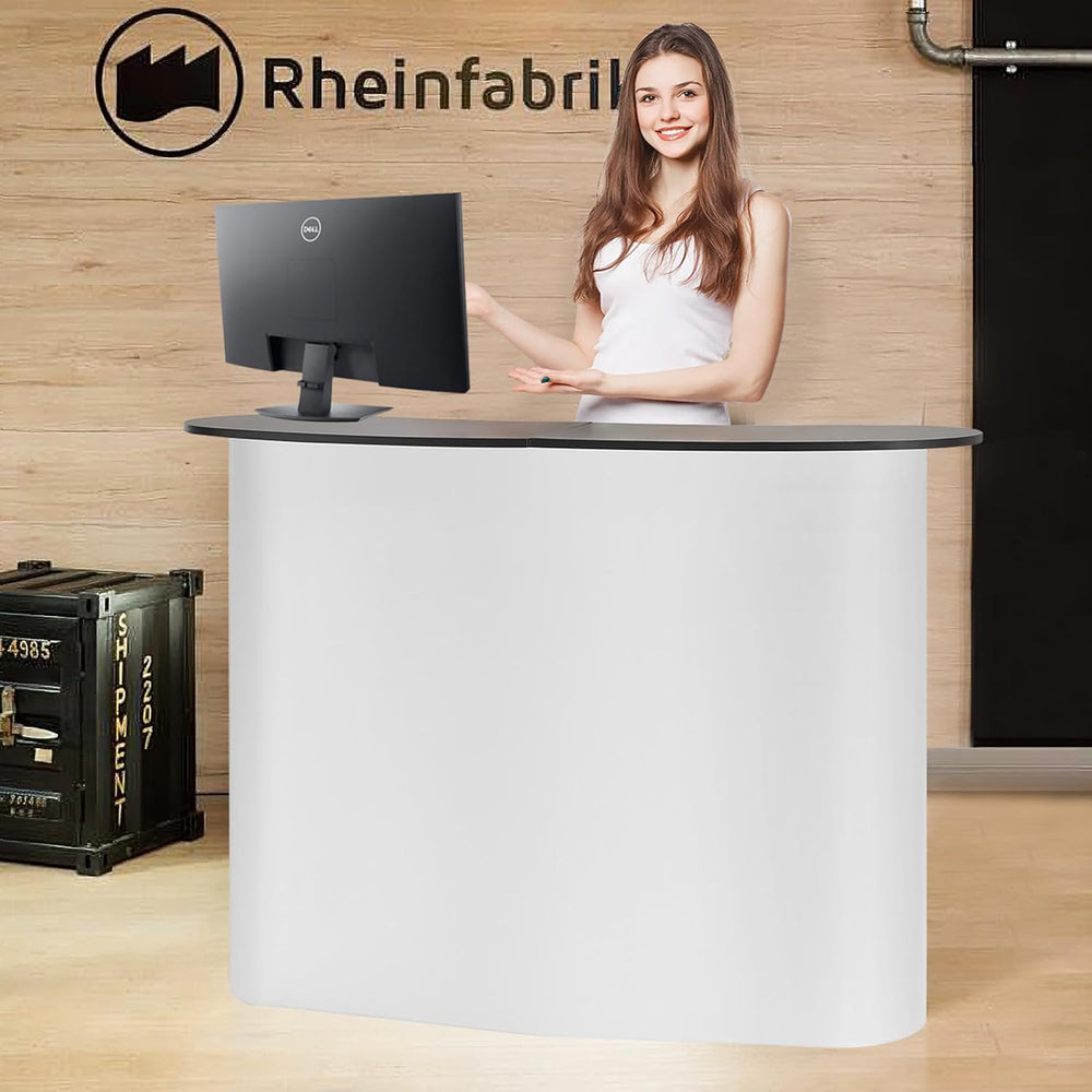 VEVOR Portable Tradeshow Podium Table, 51.18" x 18.31" x 37.4"...