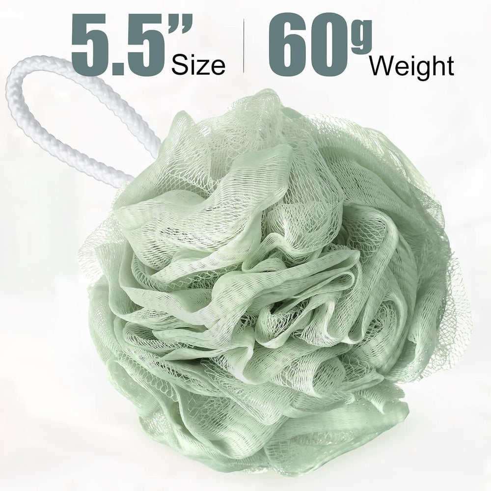 Shellwei 32 Pcs Bath Sponge Shower Loofahs Bulk 60 g Charcoal Large Mesh Puff...