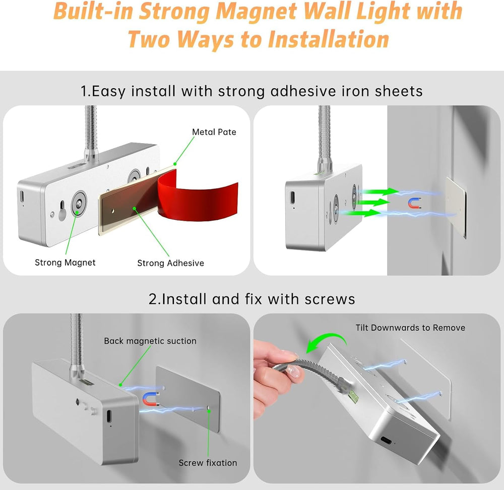 Picture Light, 15.35inch 5400mAh Rechargeable Picture Lights for Wall Battery...