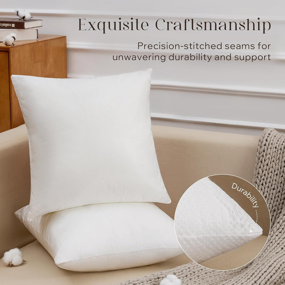 Phantoscope 18x18 Pillow Inserts, Throw Pillow Inserts for Couch, Pack of 8