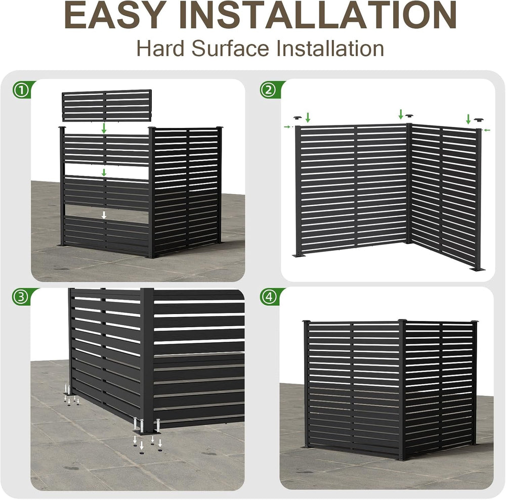 47" W x 48" H Air Conditioner Fence Panels, Pool Equipment Enclosur...