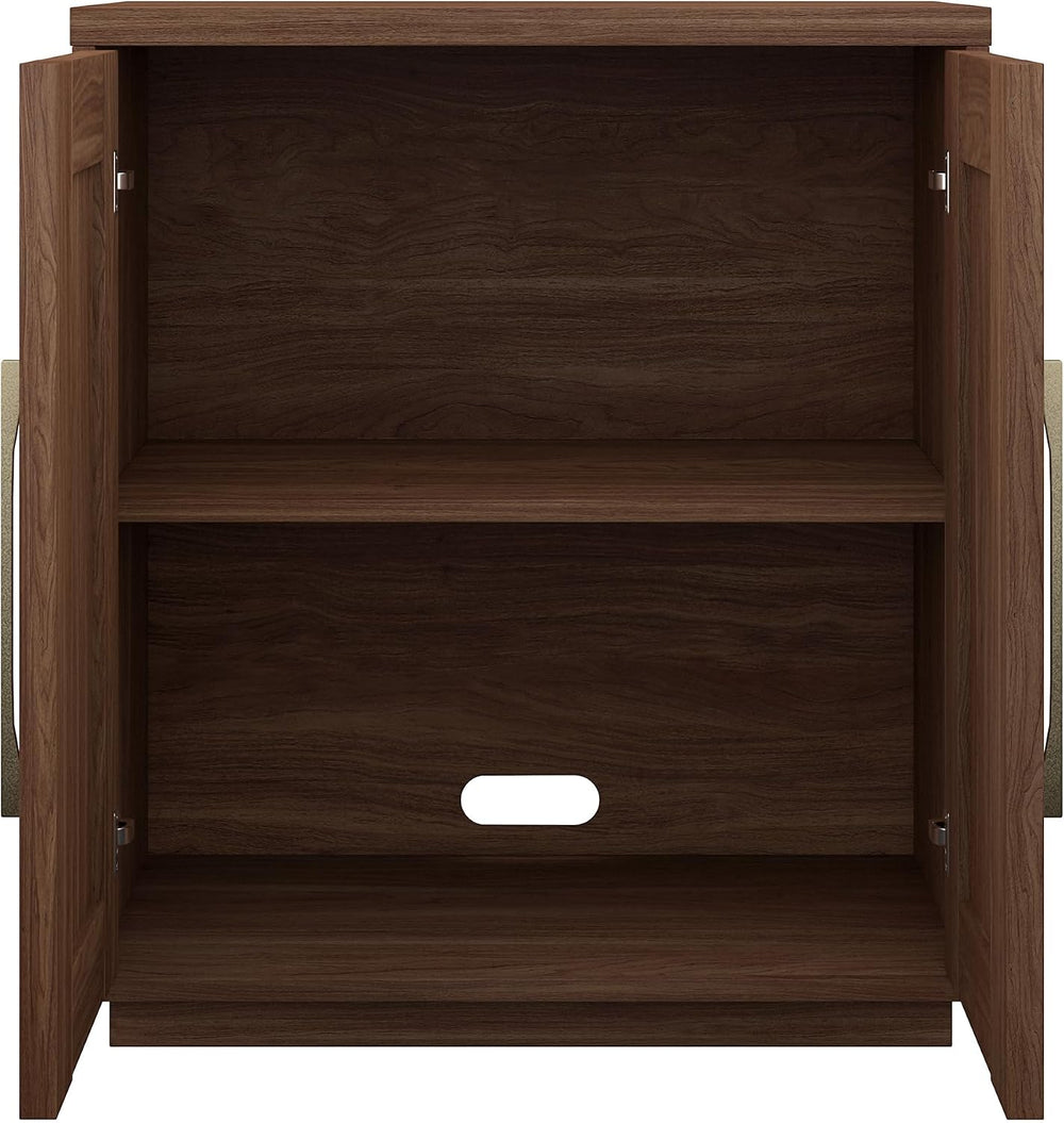 Henn&Hart 28" Accent Cabinet, Sideboard Buffet, Medium Walnut