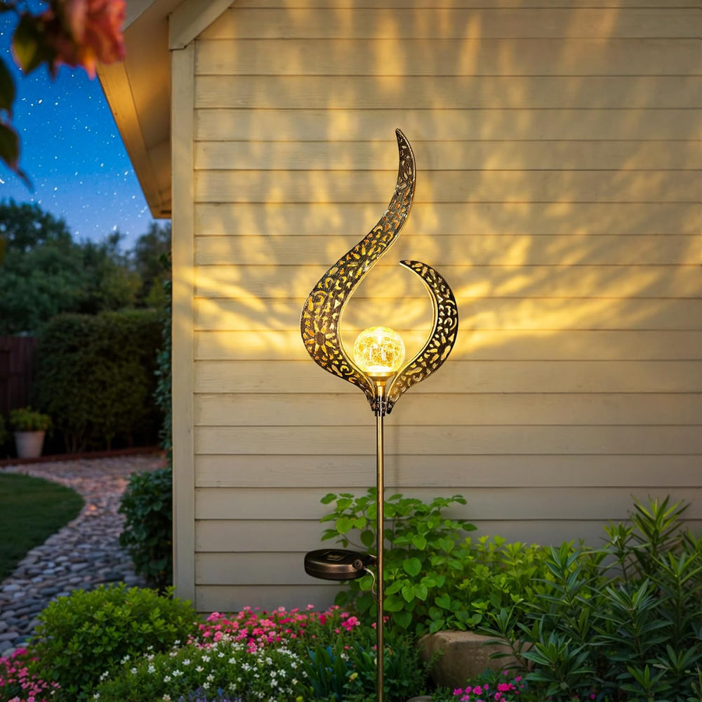 HOMEIMPRO Outdoor Solar Garden Lights Waterproof, Gifts for Mom Dad, Yard Art...