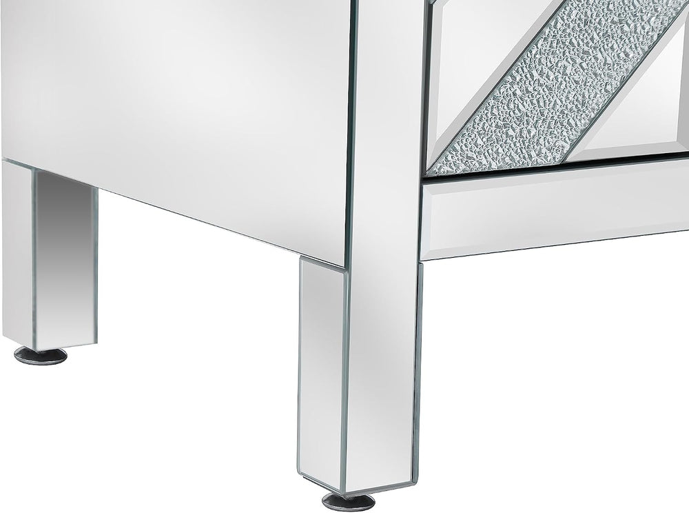 LUMISOL Modern Mirrored Storage Cabinet, 31.5"L x 15.94"W x32.5&quo...