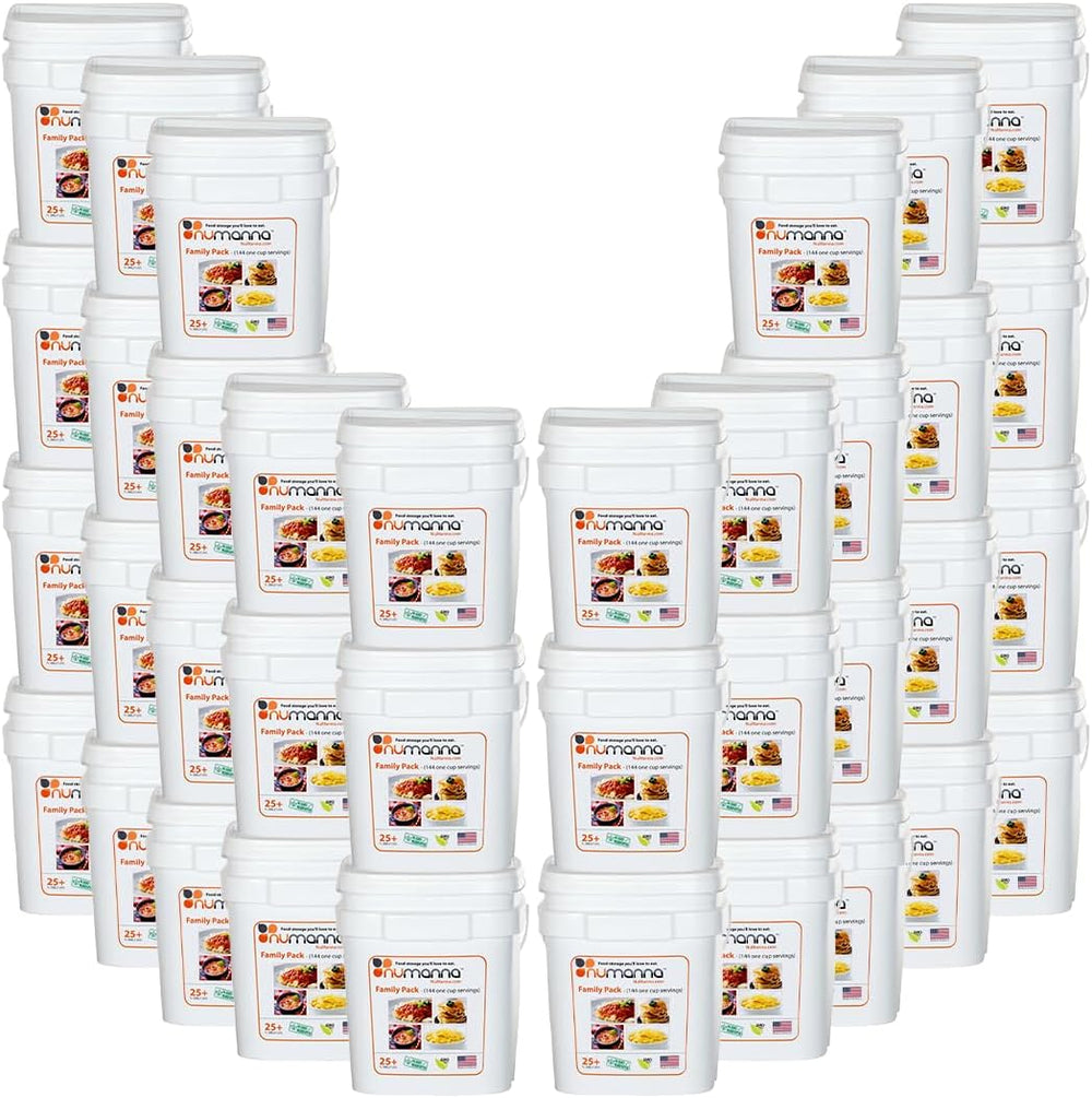 Numanna Family Pack Bucket 5,184 Servings 36-Months Emergency Meal Kit | Easy...