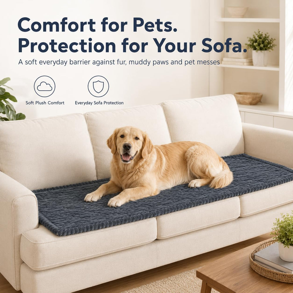 NILUOH Waterproof Dog Couch Cover, Non Slip Sofa Protector, 27.6"x27.6&q...