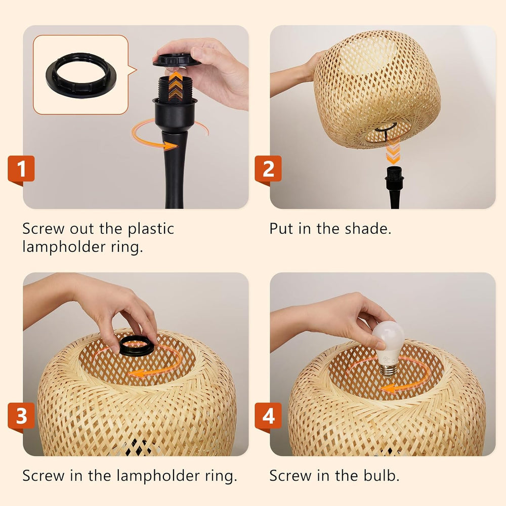 ONEWISH Touch Bedside Lamp for Bedroom, 3-Way Dimmable Table Lamps for Nights...