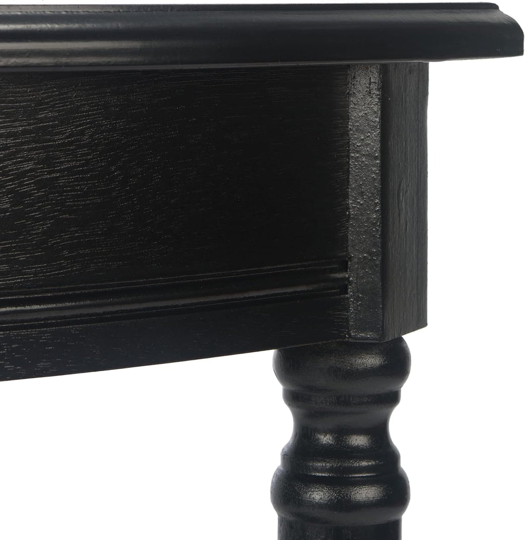 SAFAVIEH Tinsley Wood Console Entryway Table, 28" Black CNS5723B