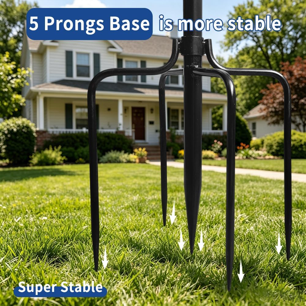 10 FT In Ground Flag Poles for Outside House