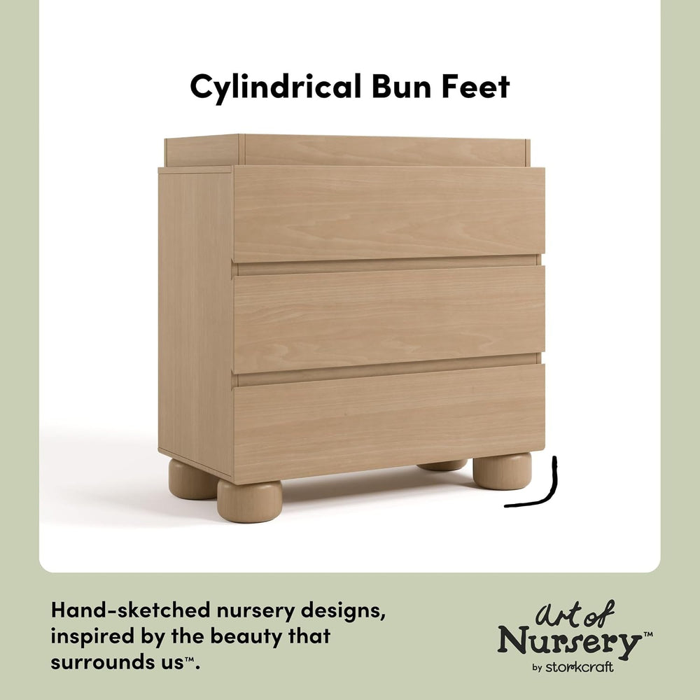 Storkcraft Sorrento 3 Drawer Chest with Changing Topper, Driftwood