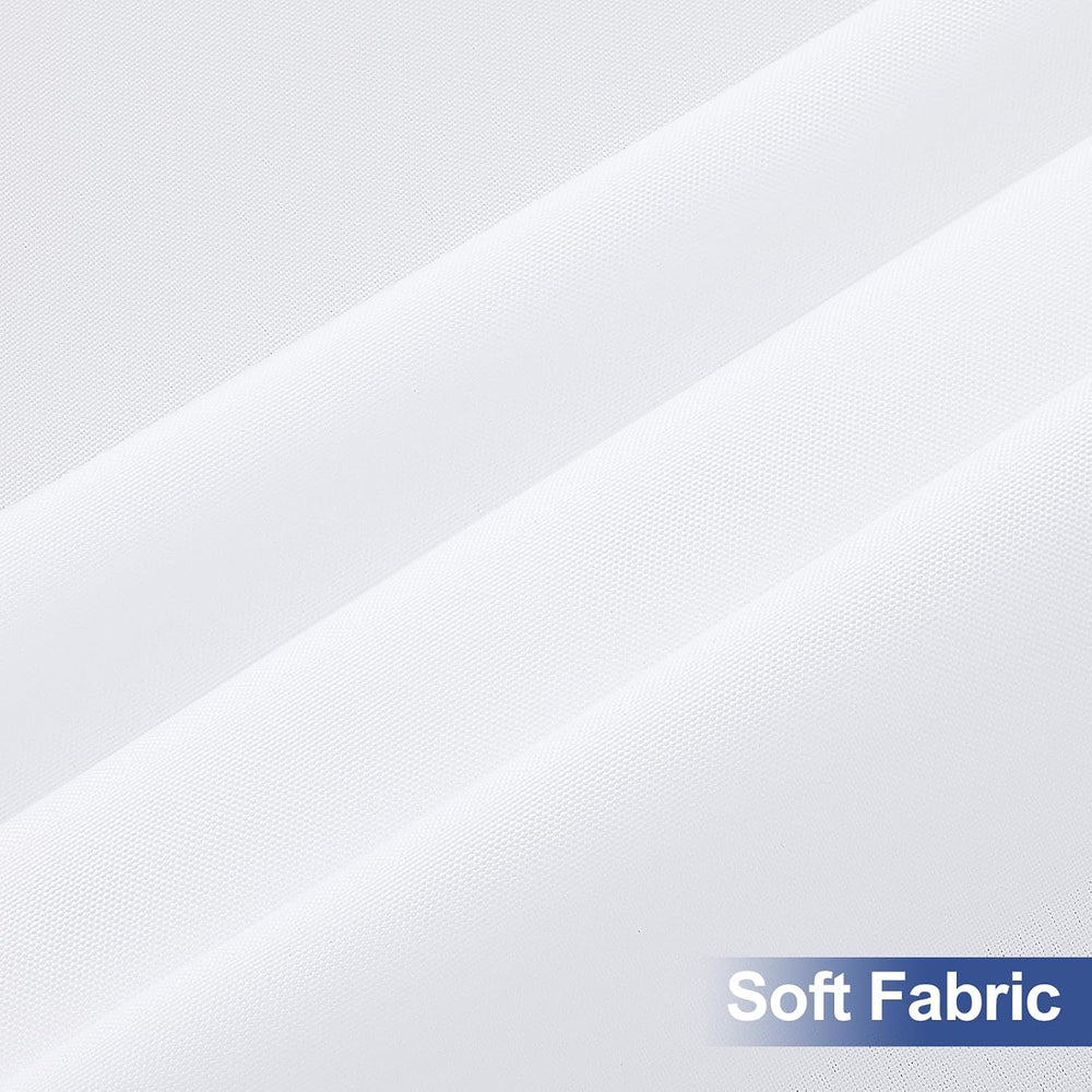 homing 4 Packs 6 Foot Rectangle White Elastic Fitted Table Cloth
