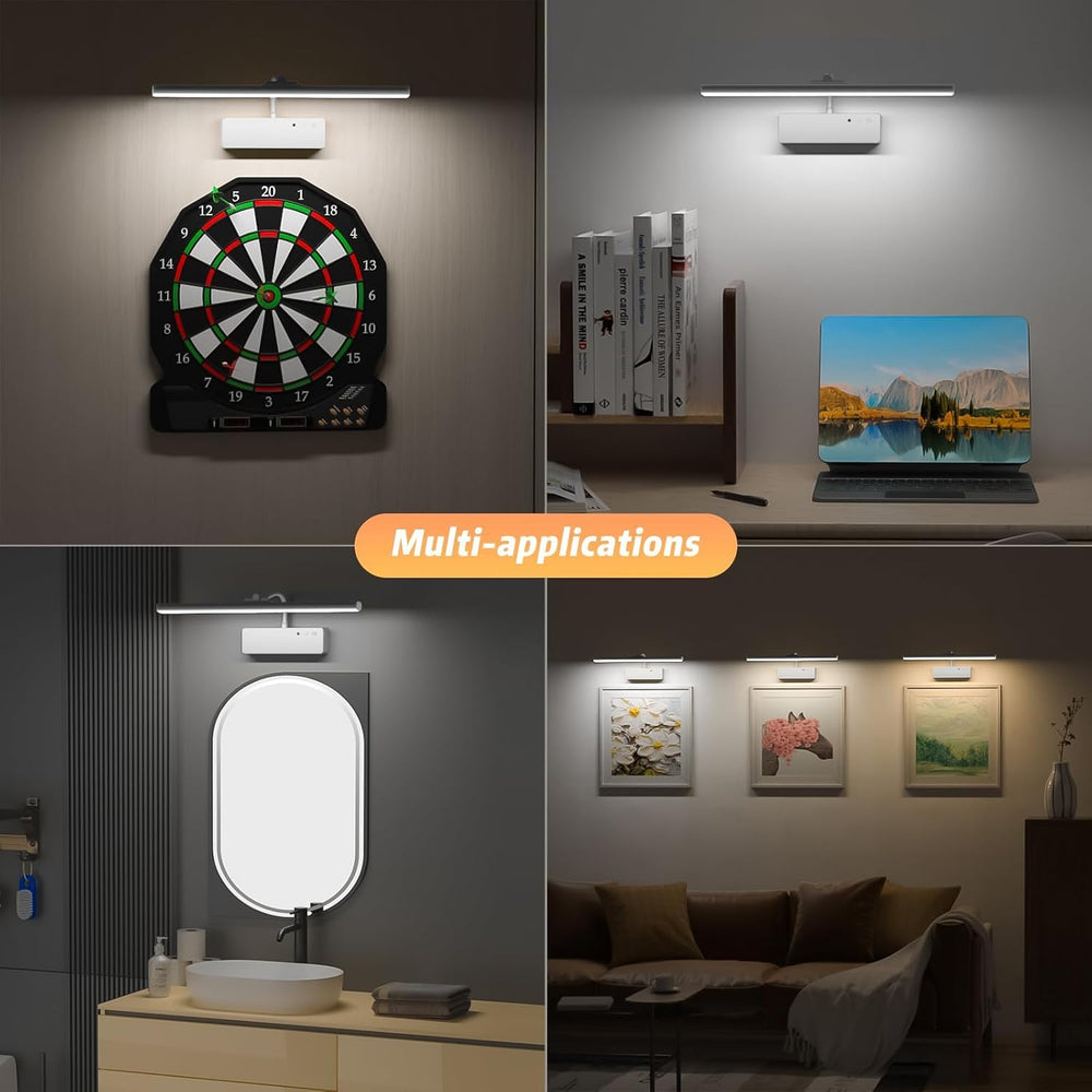 Picture Light, 15.35inch 5400mAh Rechargeable Picture Lights for Wall Battery...