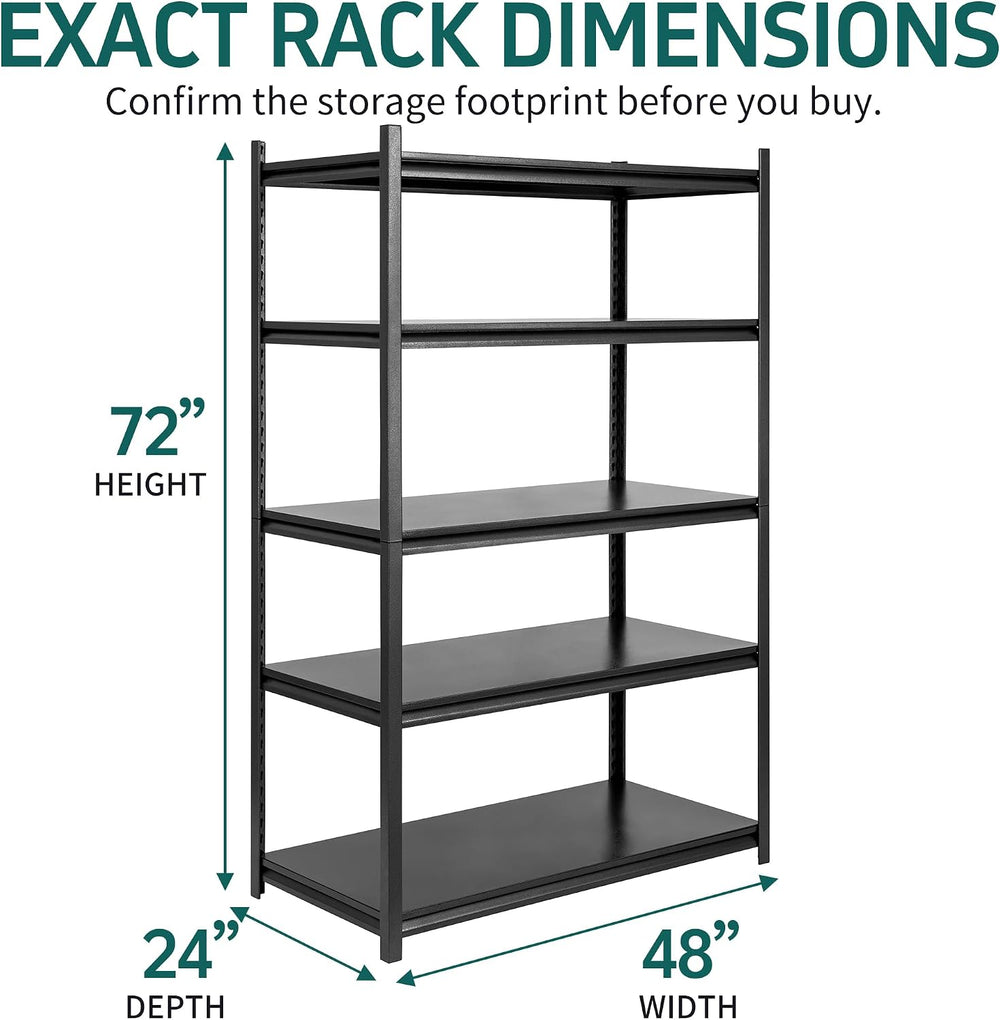 Hzdbhd Garage Shelving Heavy Duty, Metal Shelving Units and Storage, 5-Tier