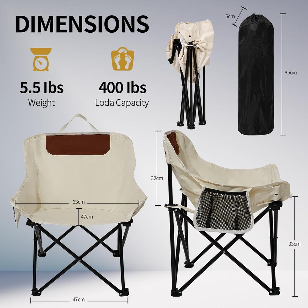 SHANQUAN 2 Pack Folding Camping Chair, Compact Camp Chair,Outdoor Lawn Portab...