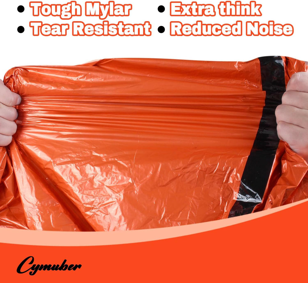 Emergency Sleeping Bag Survival Bag, Cymuber Portable Waterproof Thermal Bivy...