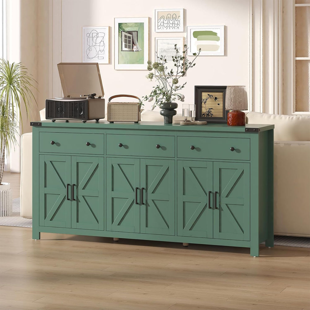 VVFLU 71" Large Sideboard Buffet Cabinet with Storage, Modern Farmhouse ...
