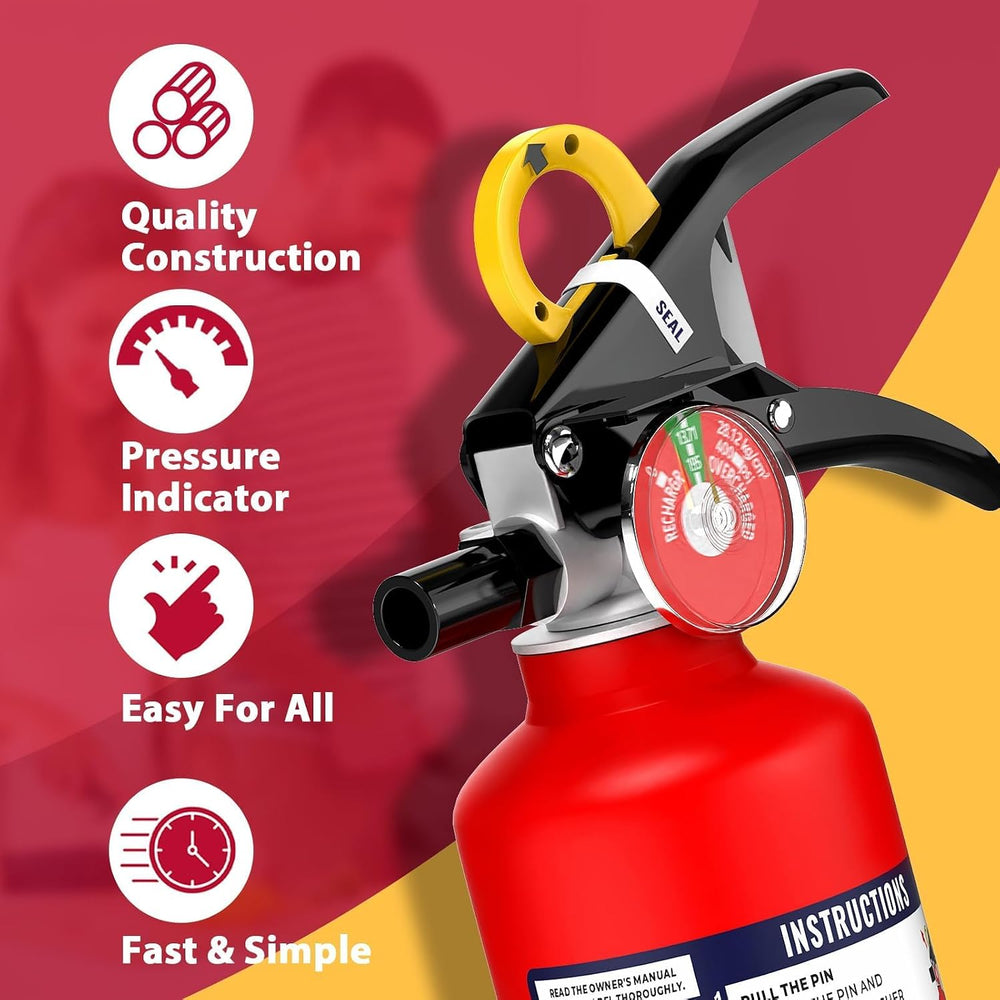 Ougist Signature ABC Fire Extinguisher for Home, 2.5 lb
