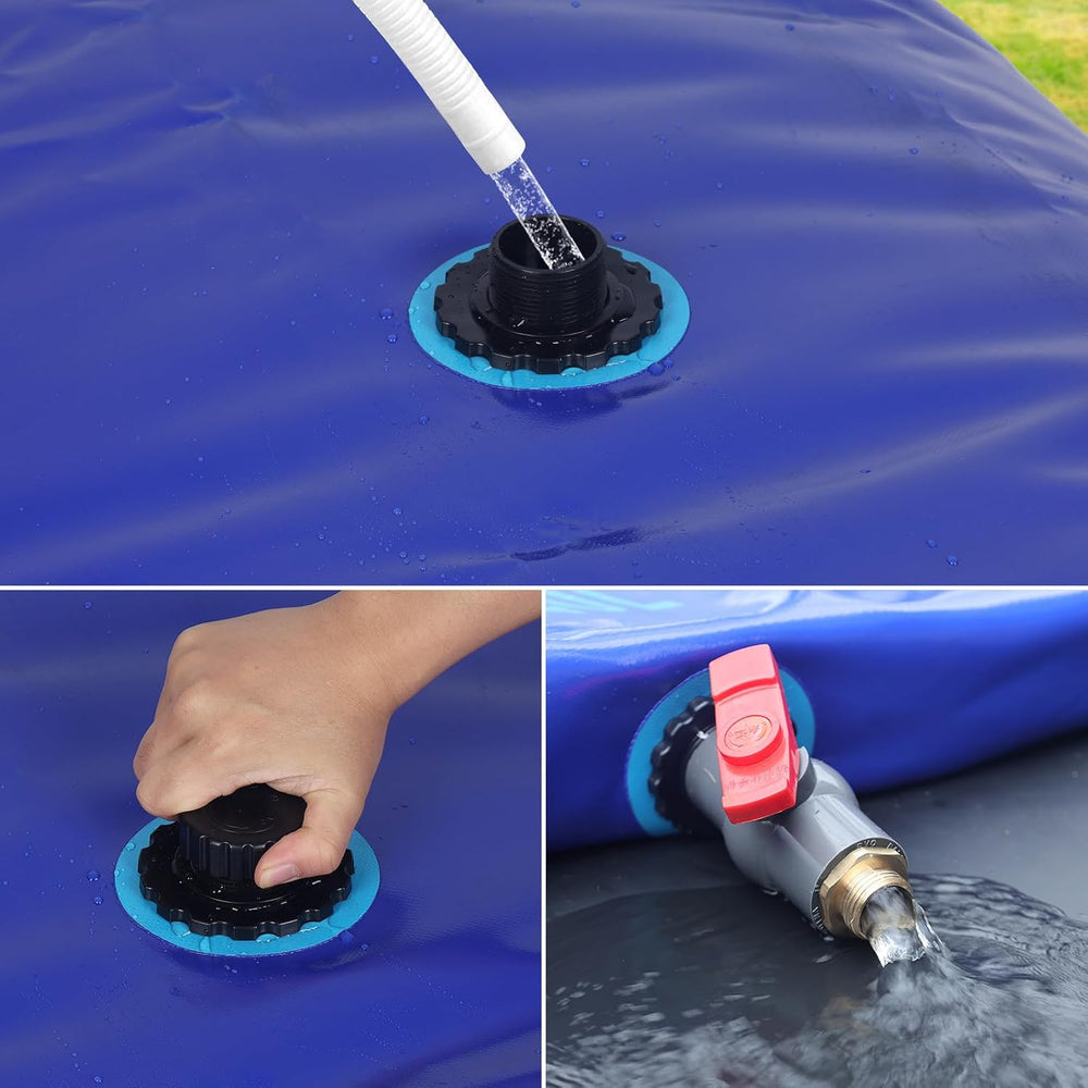 Water Bladder 1000L/260G Water Tank Storage Container Foldable Portable Large...