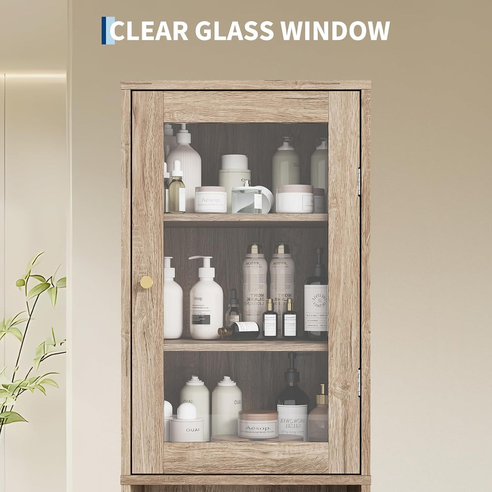 Garvee 67" Tall Narrow Storage Cabinet, for Small Space Slim Cabinet