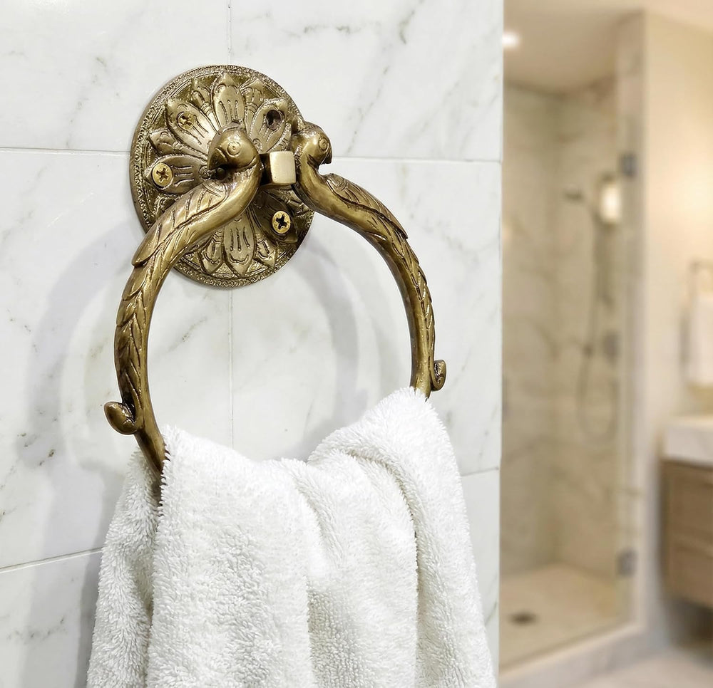7.5" Inches - Brass Hand Towel Hanger Holder | Hand Towel Hanger Holder ...