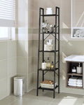 Hzuaneri Ladder Shelf, Bookshelf, Freestanding Corner Storage Shelf