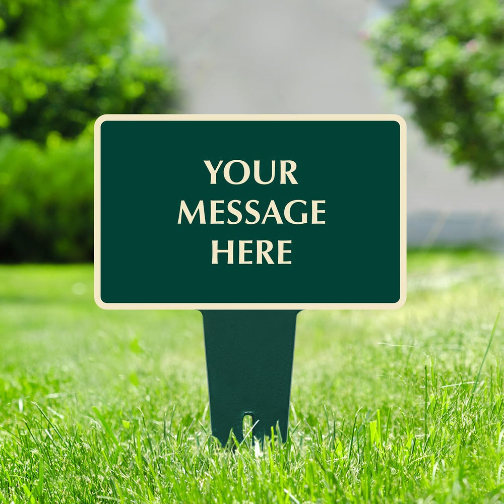 SmartSign Custom Yard Stake Sign - Add Your Message, 12"x15", 120 m...