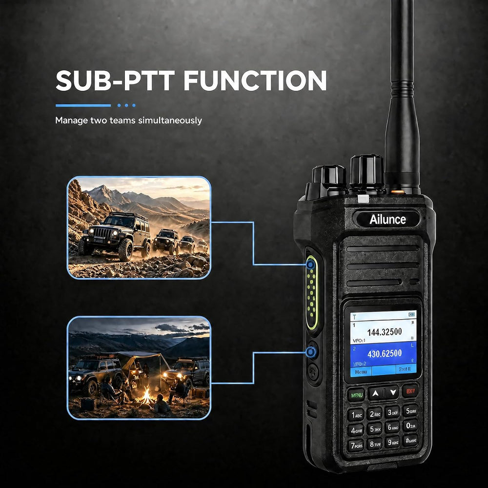 Retevis Ailunce HA1UV Ham Radio,IP67 Waterproof Two Way Radio for Emergency