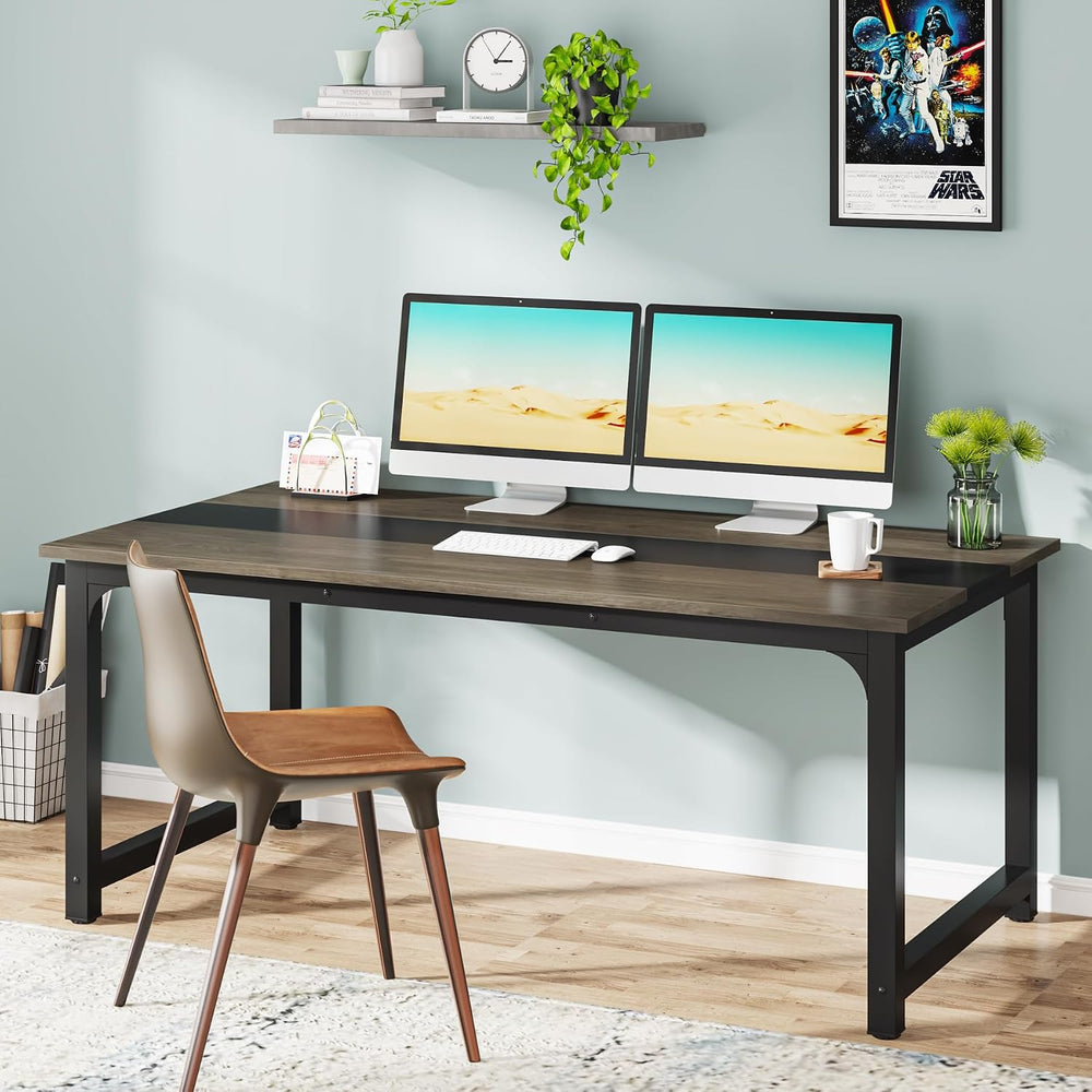Tribesigns Modern Computer Desk, 63 x 31.5 inch Large Office Desk Computer Ta...
