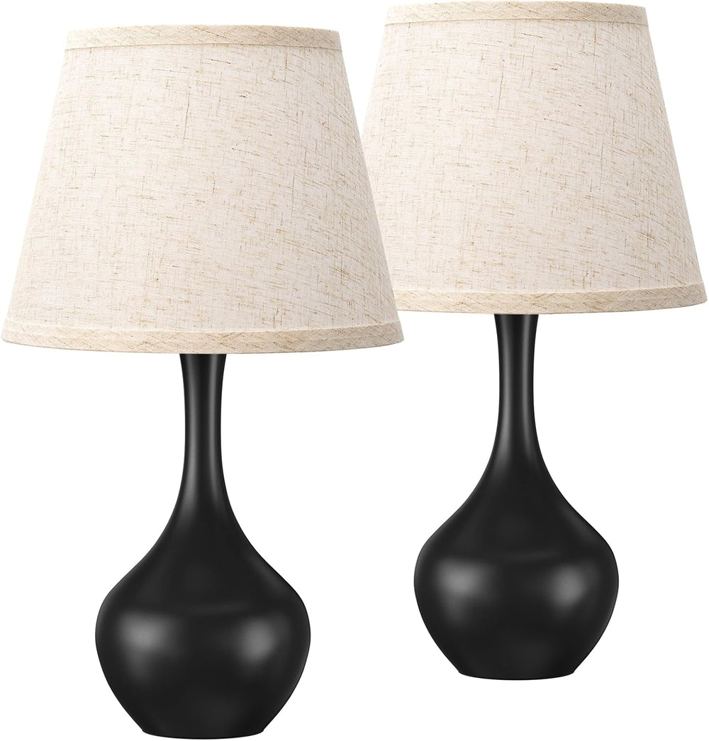 16.1" Touch Table Lamp for Nightstand, Dimmable Small Bedroom Lamp Set of 2