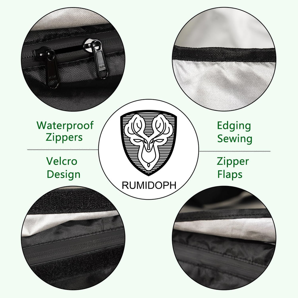 Outdoor Cushion Storage Bag with Zipper, Large Patio Storage Bags