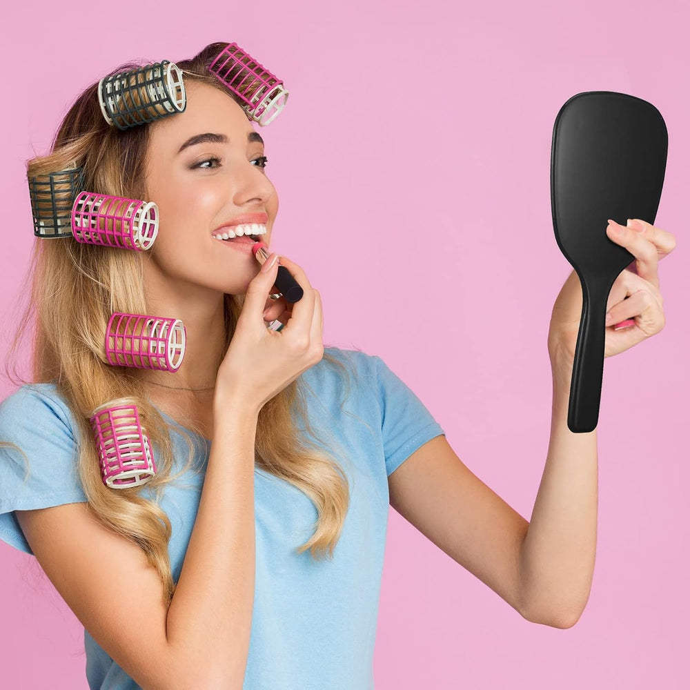 Namalu 60 Pcs Hand Held Mirror with Handle Bulk, Black