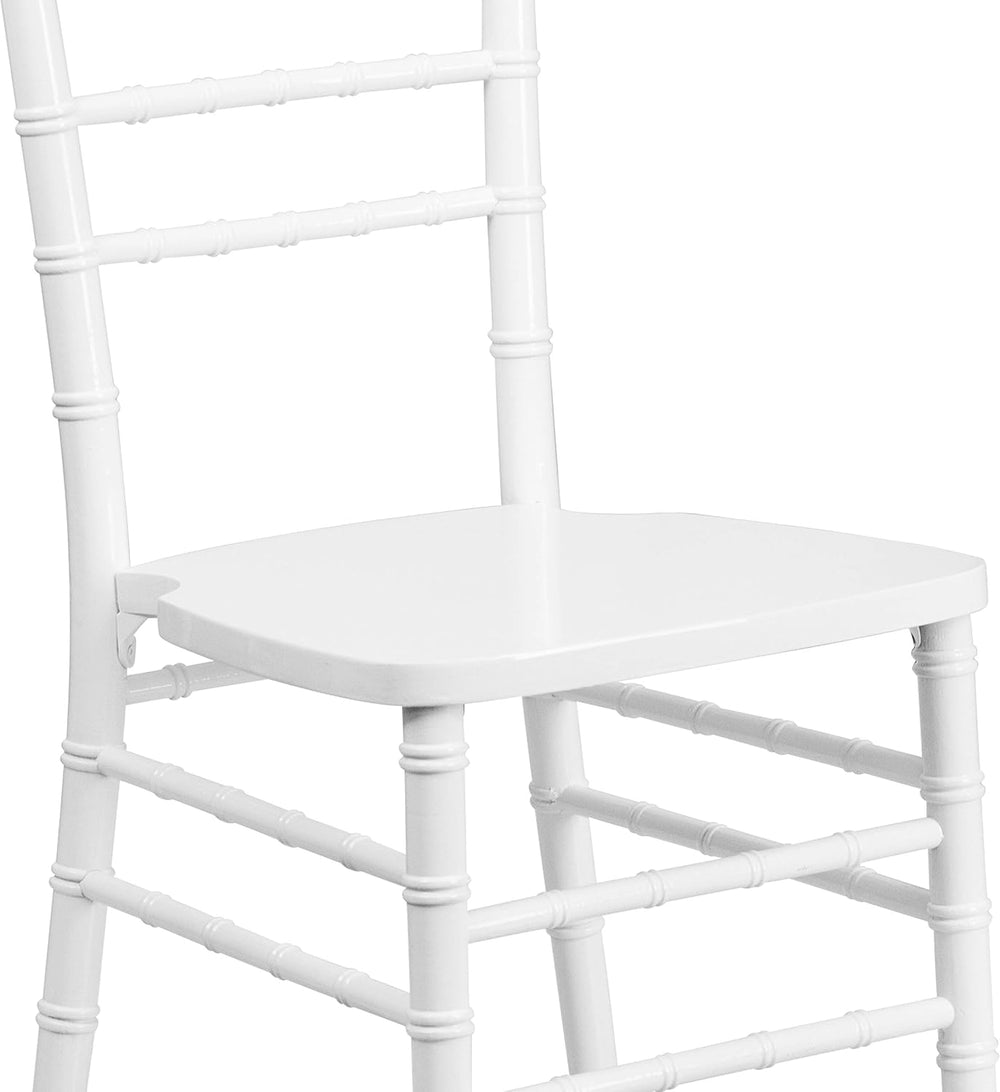 Flash Furniture Hercules Wood Chiavari Chair, White