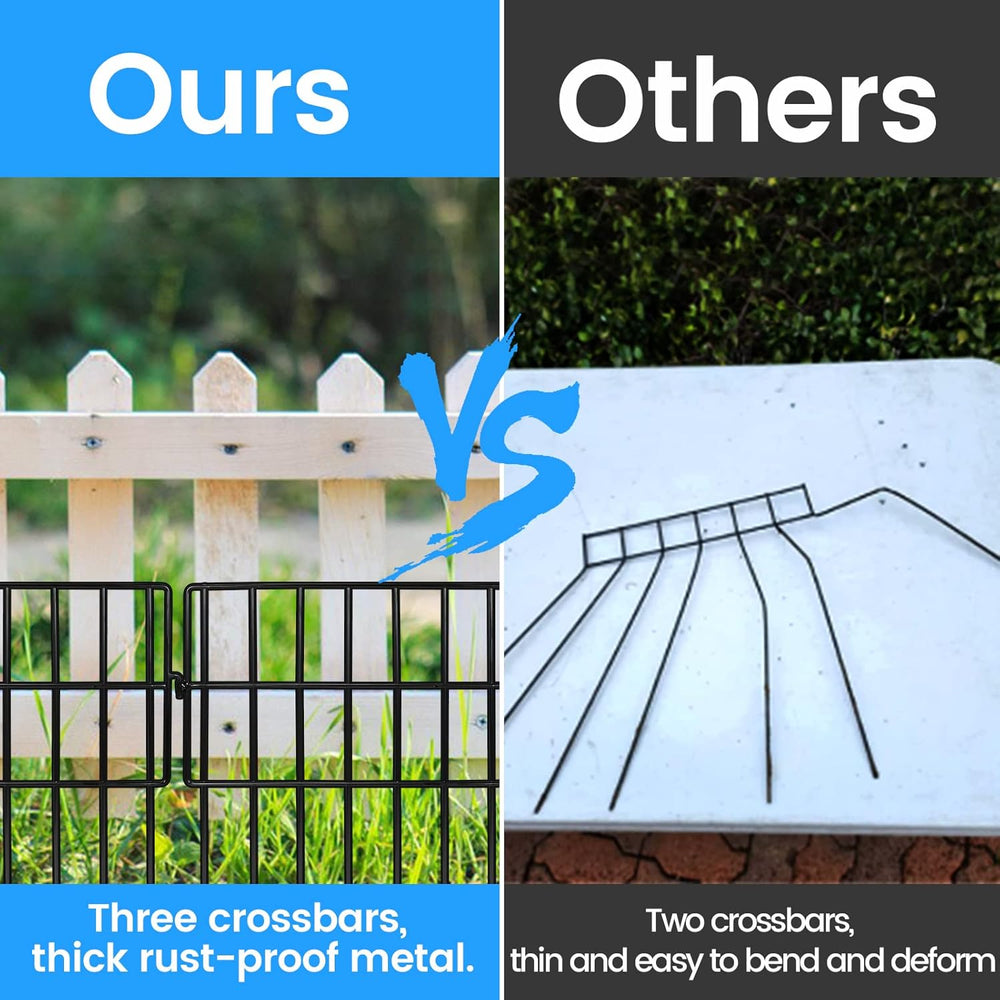 Getlay 22 Pack Animal Barrier Fences, 1.5" Gap No Digging Garden Fence P...
