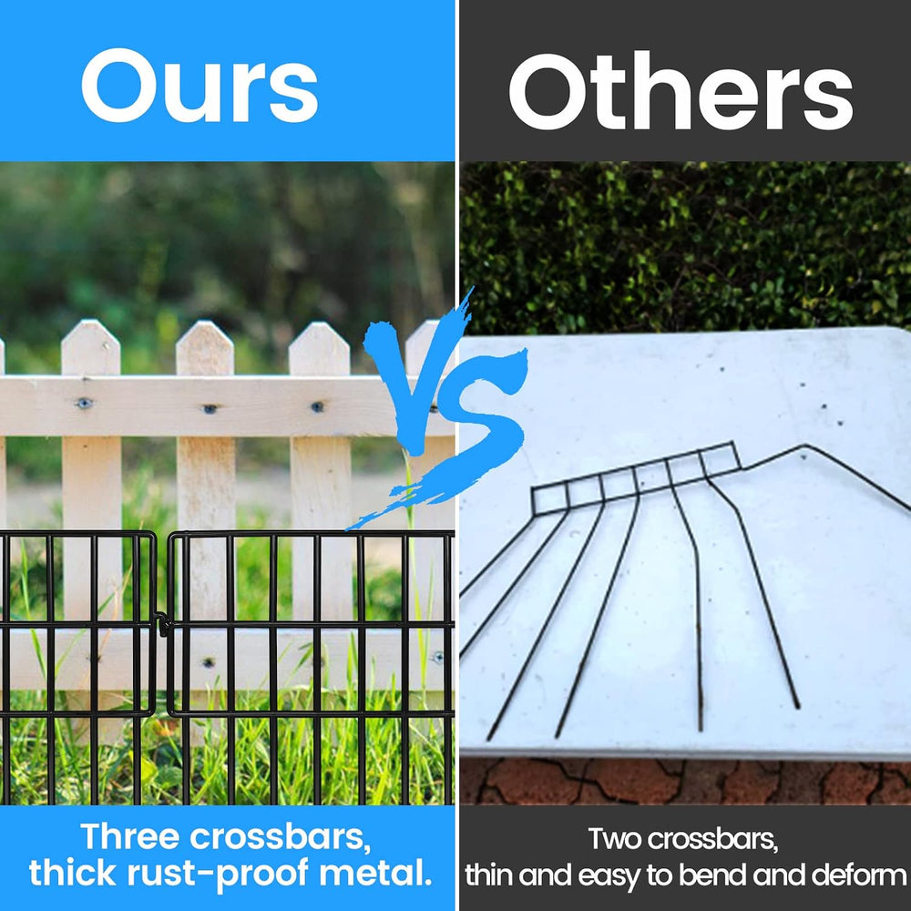 Getlay Garden Fencing Animal Barrier 24 ft(L)×13 in(H), 24Panels No Dig Fence...