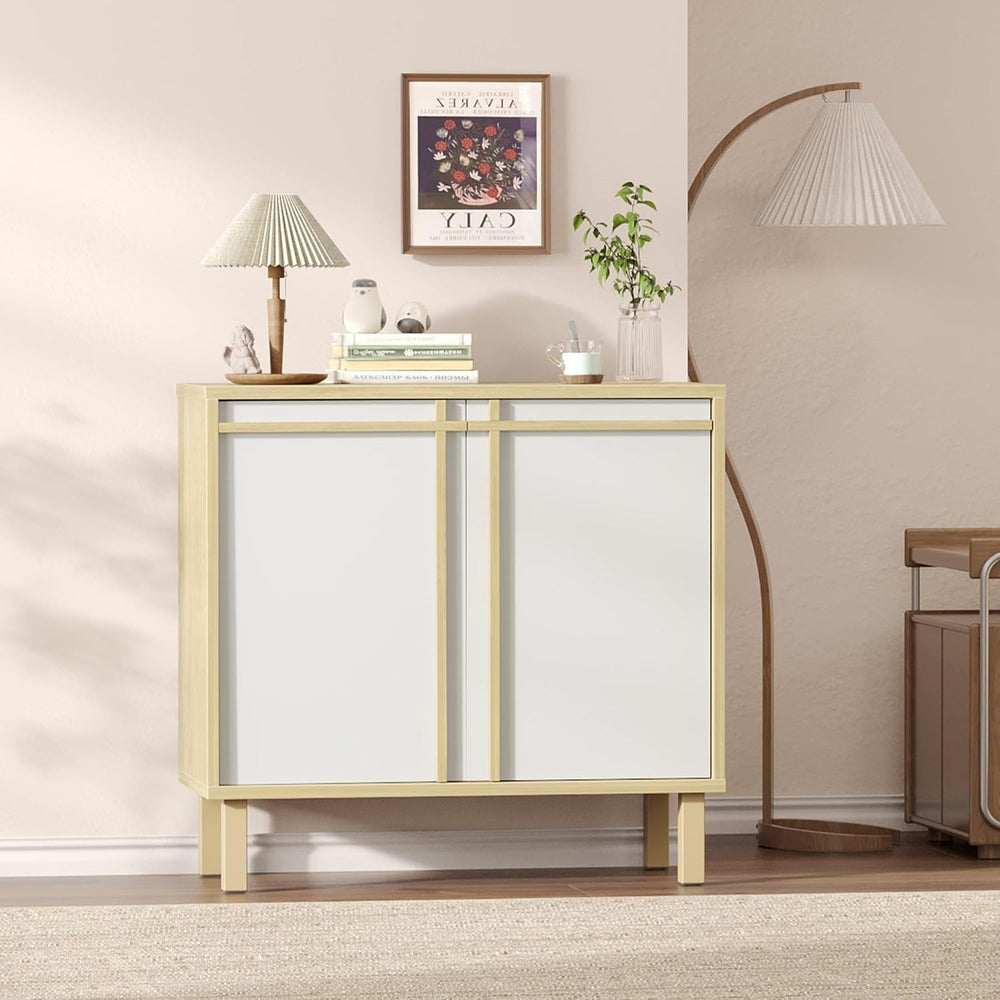 Sideboard Buffet Cabinet with Storage, Small Entryway Credenza