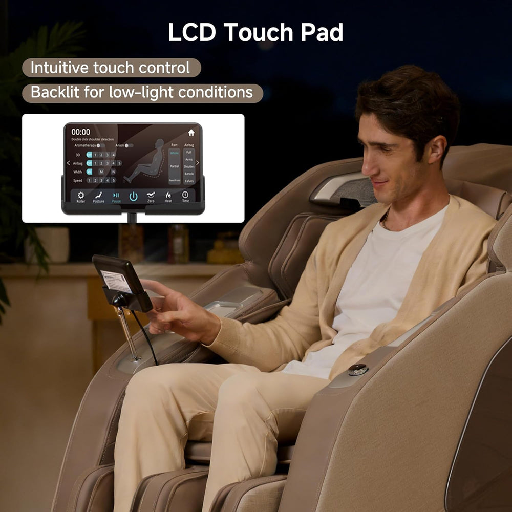 Real Relax 4D Massage Chair Full Body Zero Gravity SL Track Recliner
