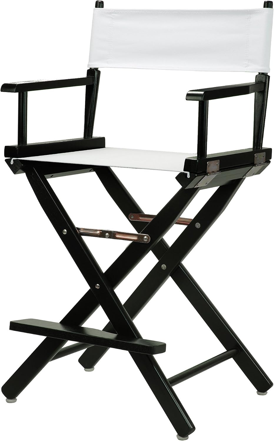 Casual Home 24" Director's Chair Black Frame-with White Canvas, Coun...