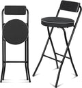 Folding Bar Stool with Footrest 1PCS Tall Folding Stool Foldable Chair