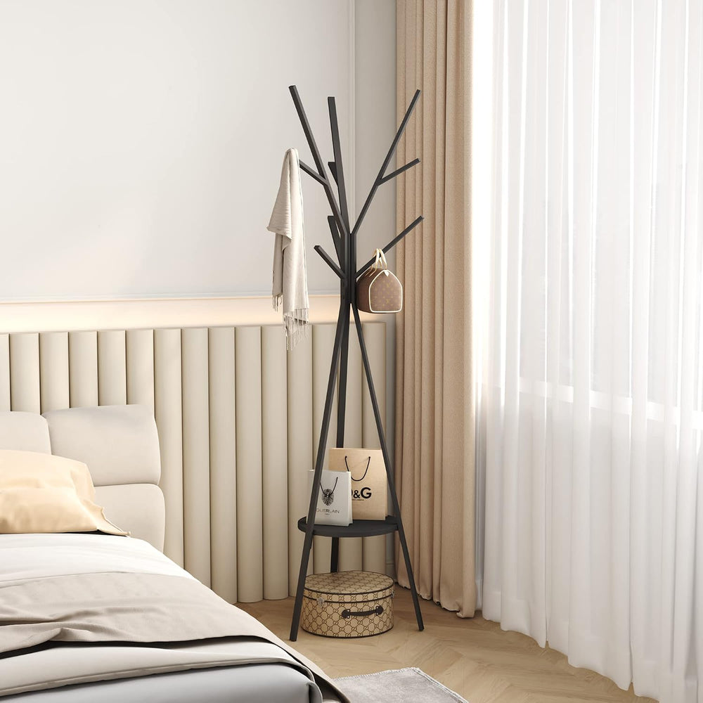 HOME BI Coat Rack Hat Stand Free Standing Display Hall Tree Metal Hat Hanger ...