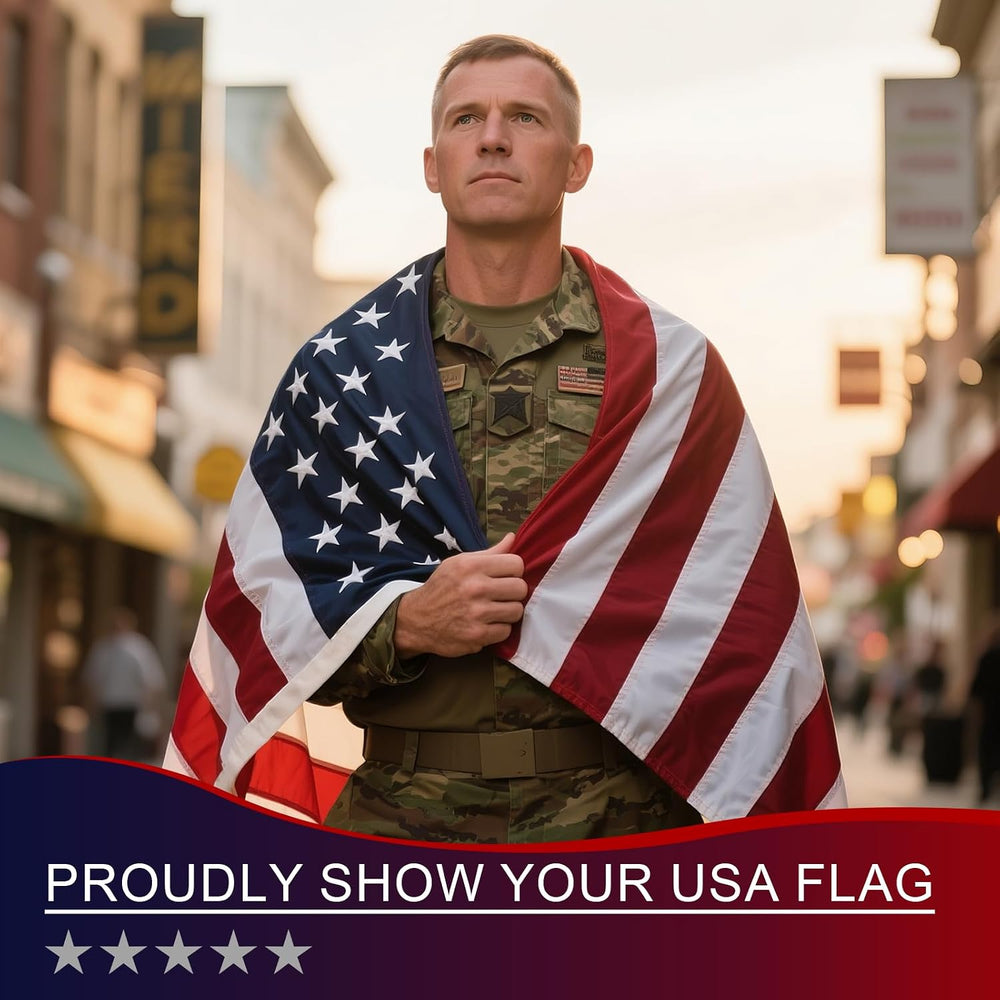 Chillchard 4x6 FT American Flags for Outside Heavy Duty - TearProof US Flag