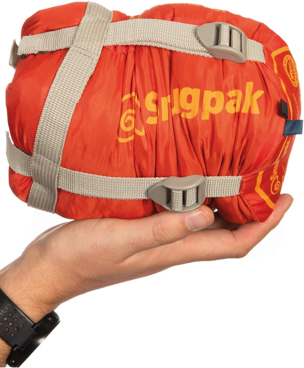 Snugpak Travelpak Traveler Sleeping Bag with Mosquito Net, Lightweight, Petro...