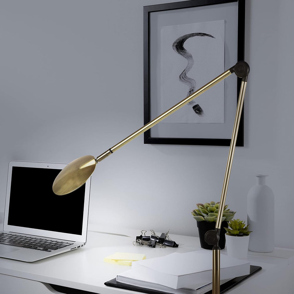 Brightech Sage 2-in-1 LED Craft Table and Floor Lamp – Adjustable Floor Readi...