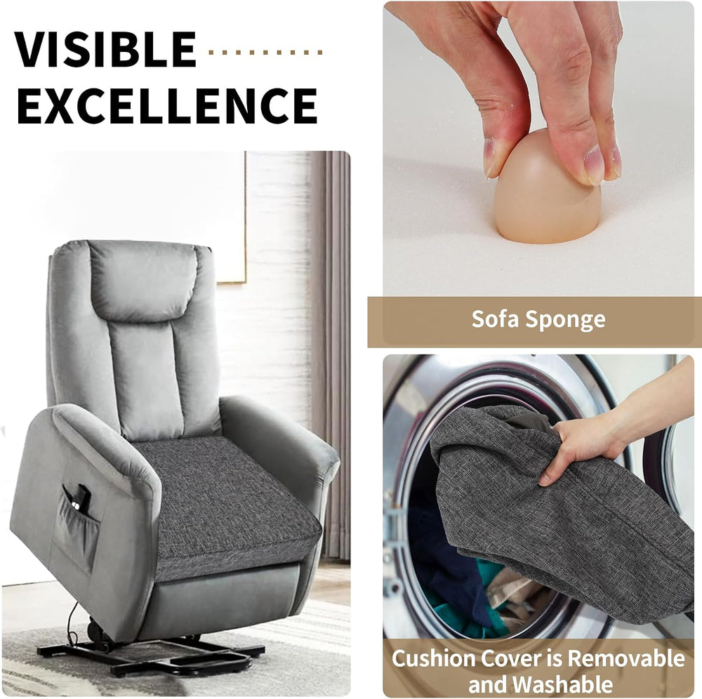 BUYUE Lifting Cushion for Elderly to Stand Up, 20x20x3 Inch Thick Foam Booste...
