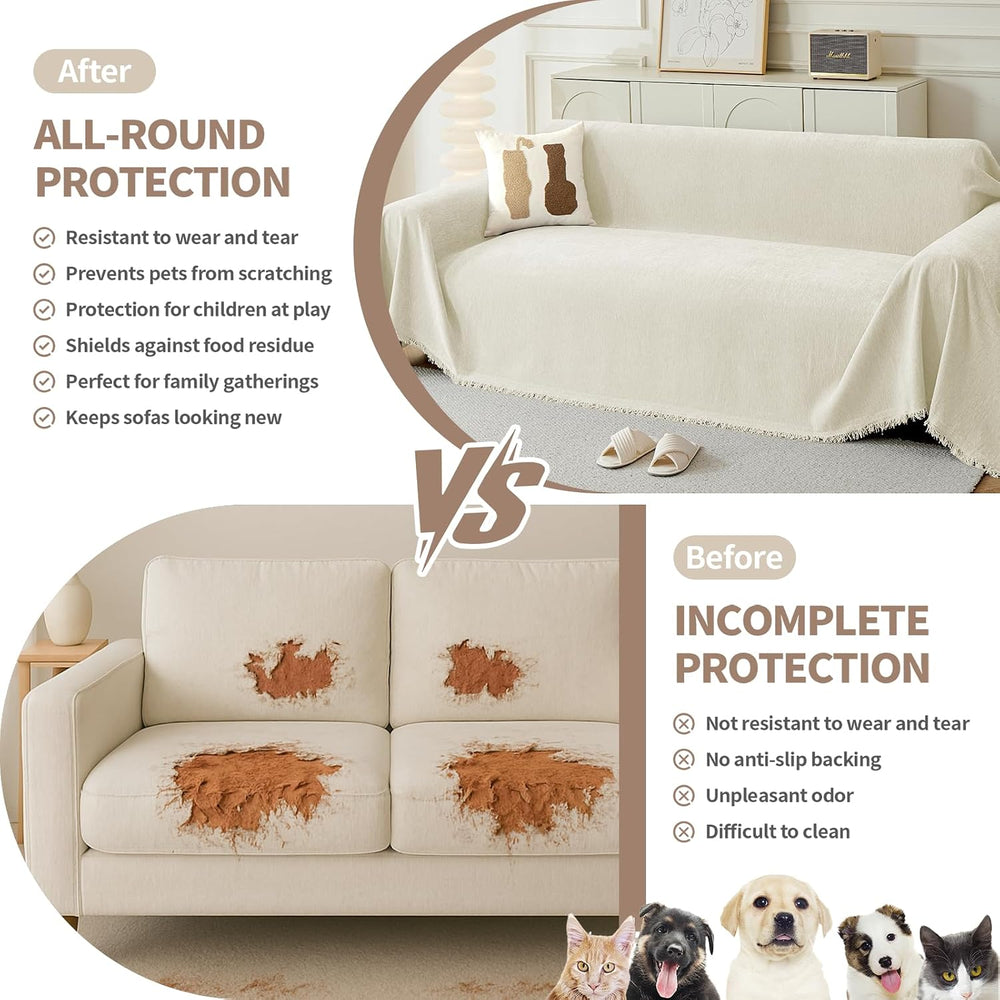 Couch Cover for Sofa, Oversized Chair Cover, Accent Chair Slipcover