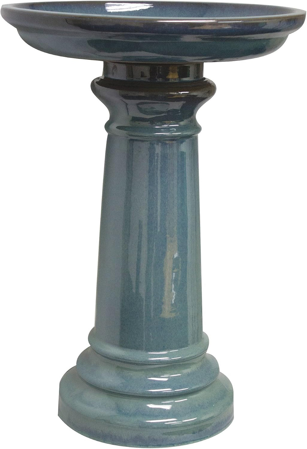 GP0110ES Harbor Gardens Bird Bath, 24 Inch, Light Blue