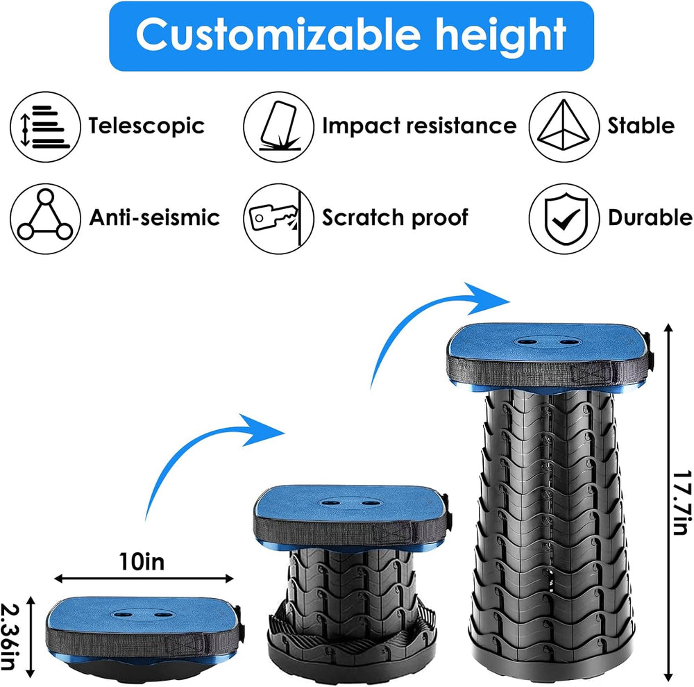 aboutool Collapsible Stool with Soft Removable Cushion & Waterproof Carry...