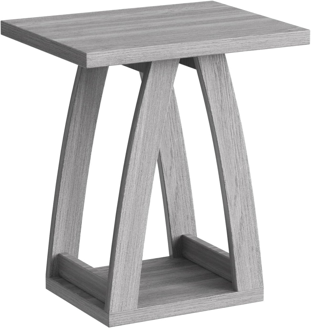 FROMJBEST End Tables Living Room, Side Table, Grey End Table Set of 2