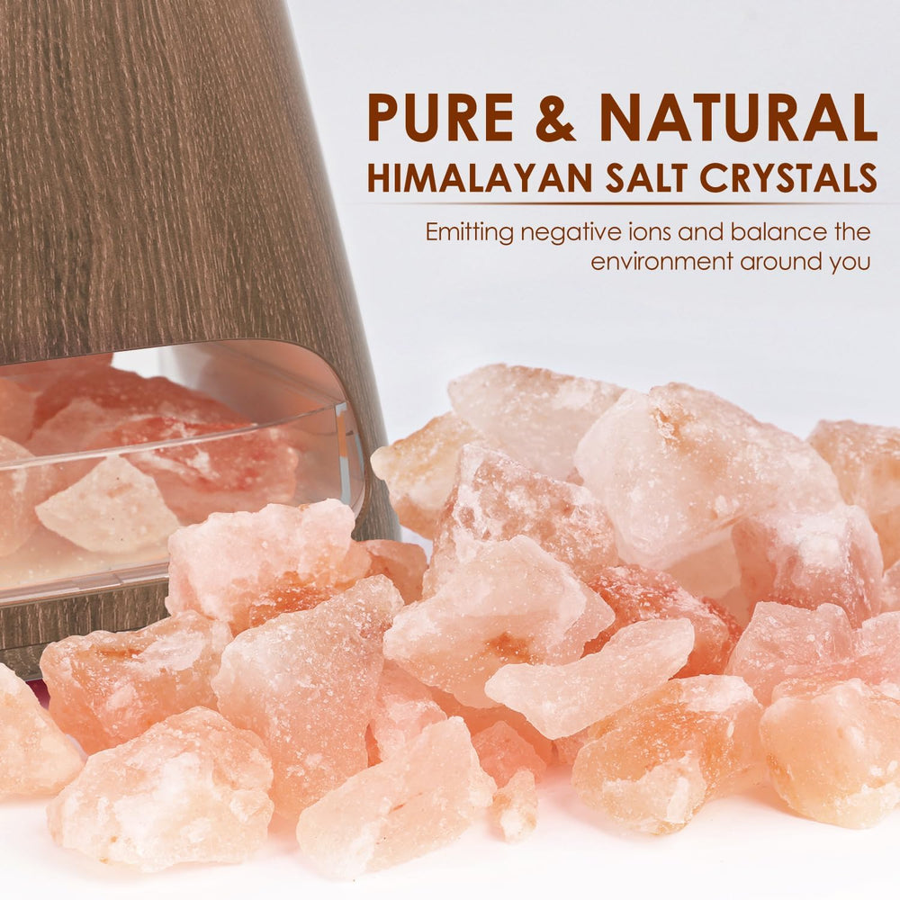 SALKING 2-in-1 Himalayan Salt Lamp Diffuser for Home, Aromatherapy Diffuser