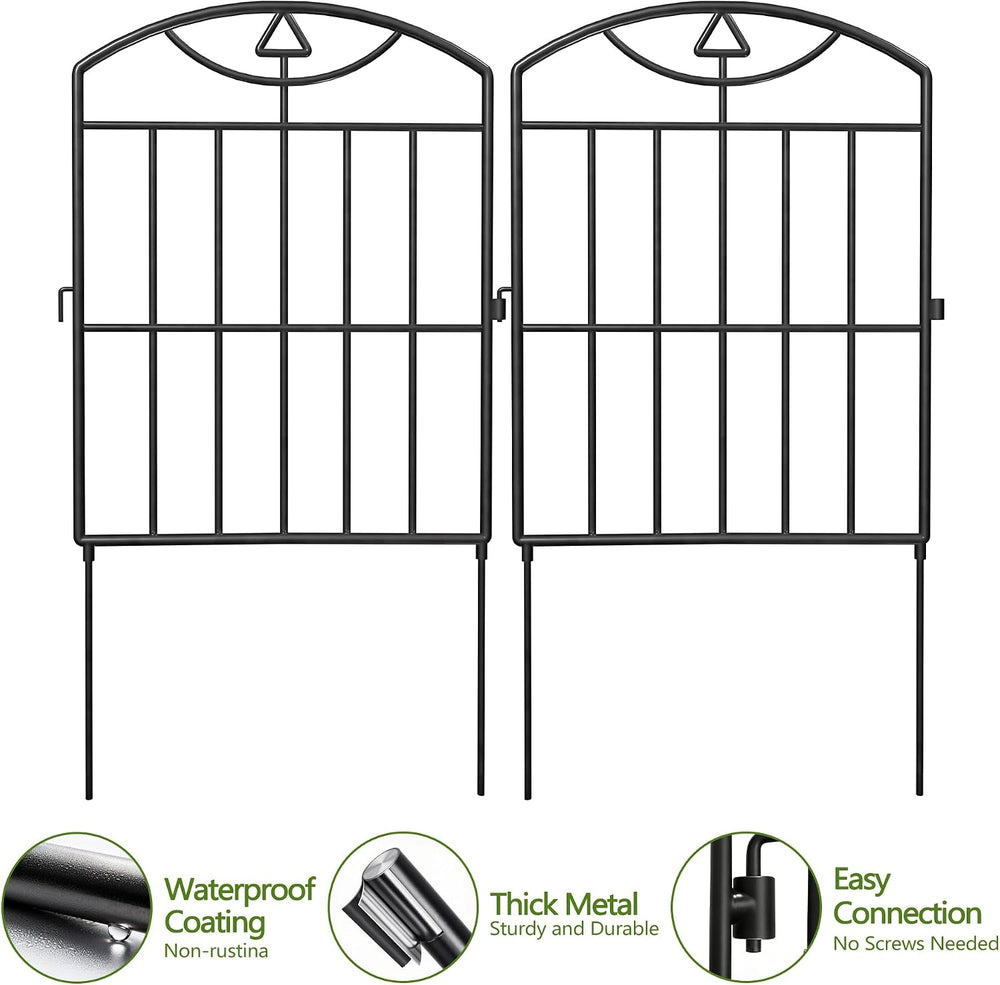 17in (H) x21ft (L), 20 Panels No Dig Decorative Garden Fence